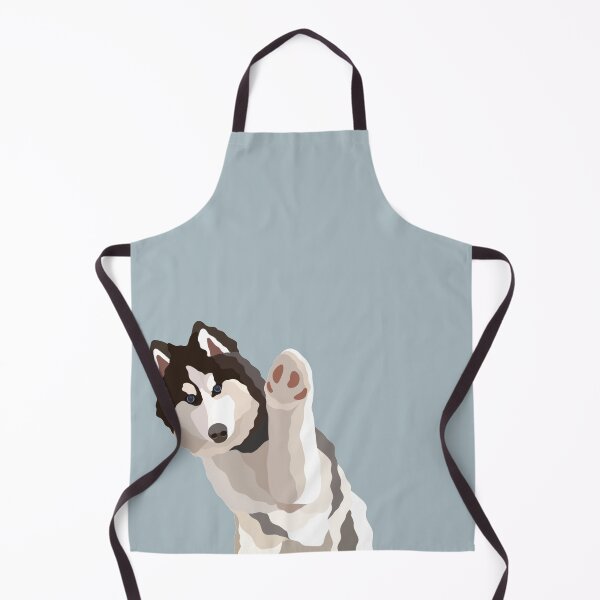 Item preview, Waving Husky Dog Portrait Digital Illustration designed and sold by sherylwylie.