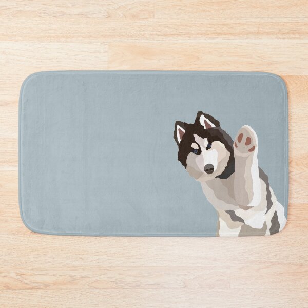 Item preview, Waving Husky Dog Portrait Digital Illustration designed and sold by sherylwylie.