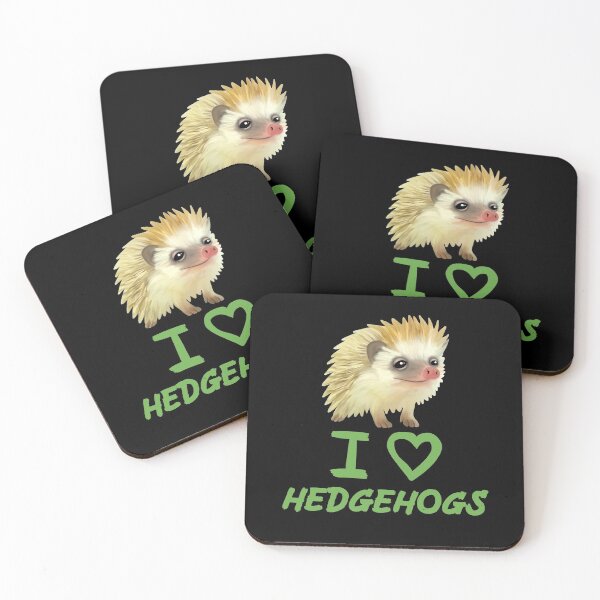 Artikelvorschau, Green Funny I Love Igel für Igelliebhaber entworfen und verkauft von Mochi-Merch.