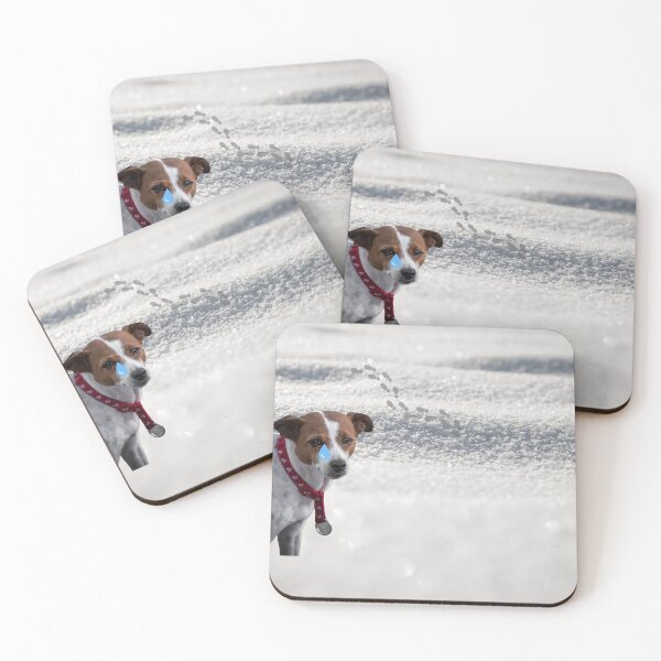 Item preview, Sad and depressed dog abandoned in winter  designed and sold by haRexia.