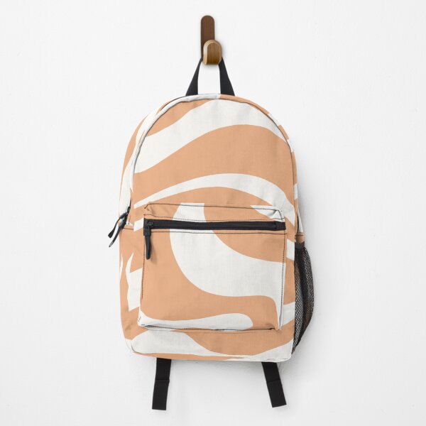 Item preview, Modern Liquid Swirl Abstract Pattern Square in Buff designed and sold by kierkegaard.