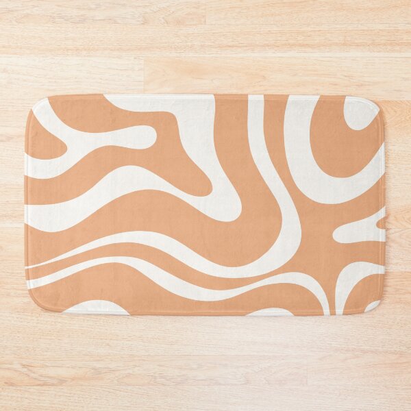Item preview, Modern Liquid Swirl Abstract Pattern Square in Buff designed and sold by kierkegaard.