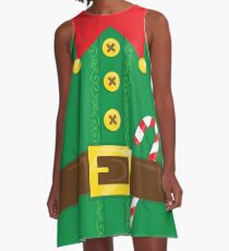 Xmas Elf Belly A-Line Dress