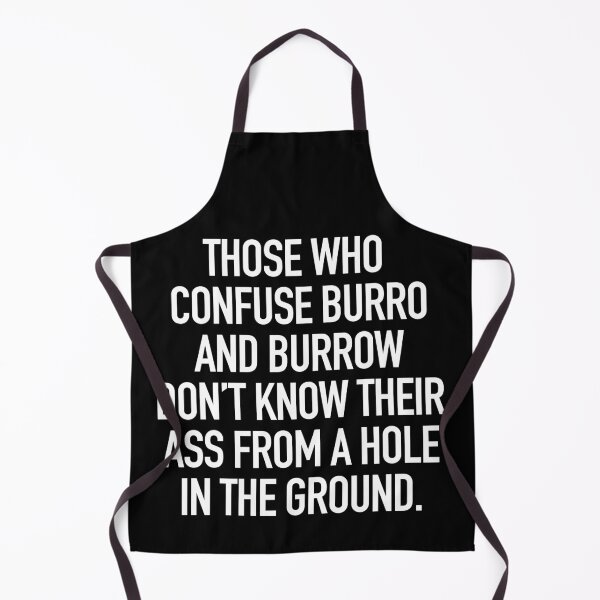 Item preview, BURRO vs BURROW typography designed and sold by gstrehlow2011.