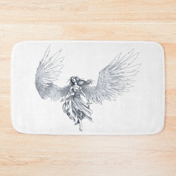 Item preview, Angel on white designed and sold by Brina Williamson.