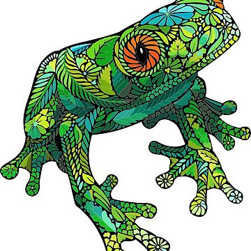 Artwork thumbnail, Stained Glass Frog by lthurman08