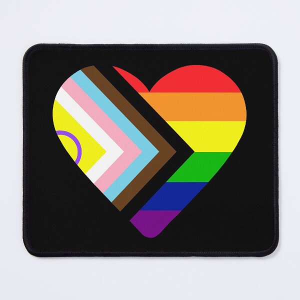 Item preview, 2021 Intersex-Inclusive Progress Pride Flag Heart designed and sold by NYXFN.