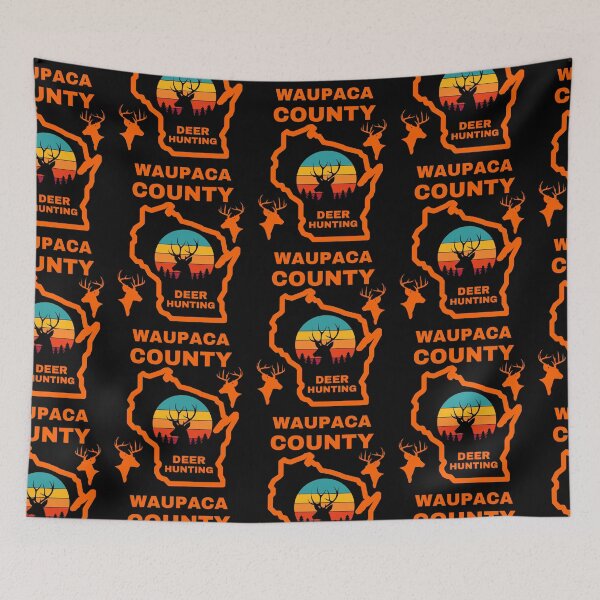 Item preview, Wisconsin Deer Hunter Waupaca County designed and sold by WoodburyLake.