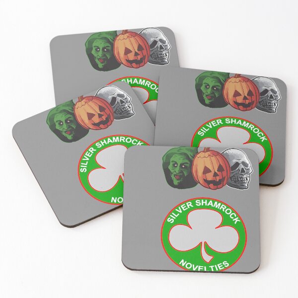 Item preview, Halloween 3 Silver Shamrock Masks designed and sold by DyanStoy.