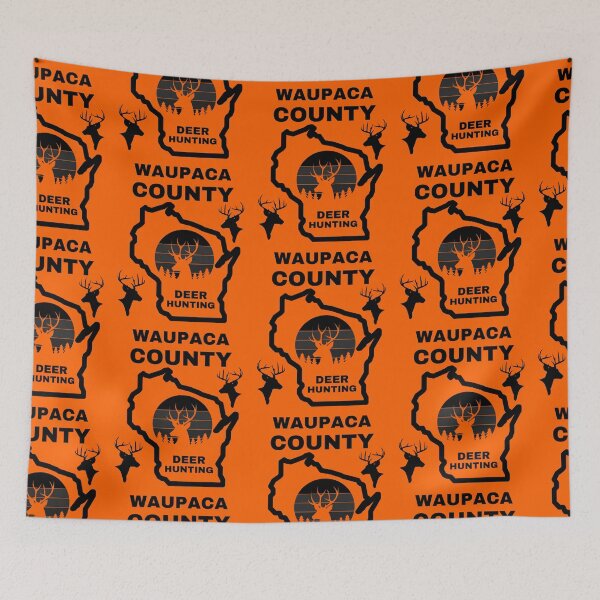 Item preview, Wisconsin Deer Hunter Waupaca County designed and sold by WoodburyLake.
