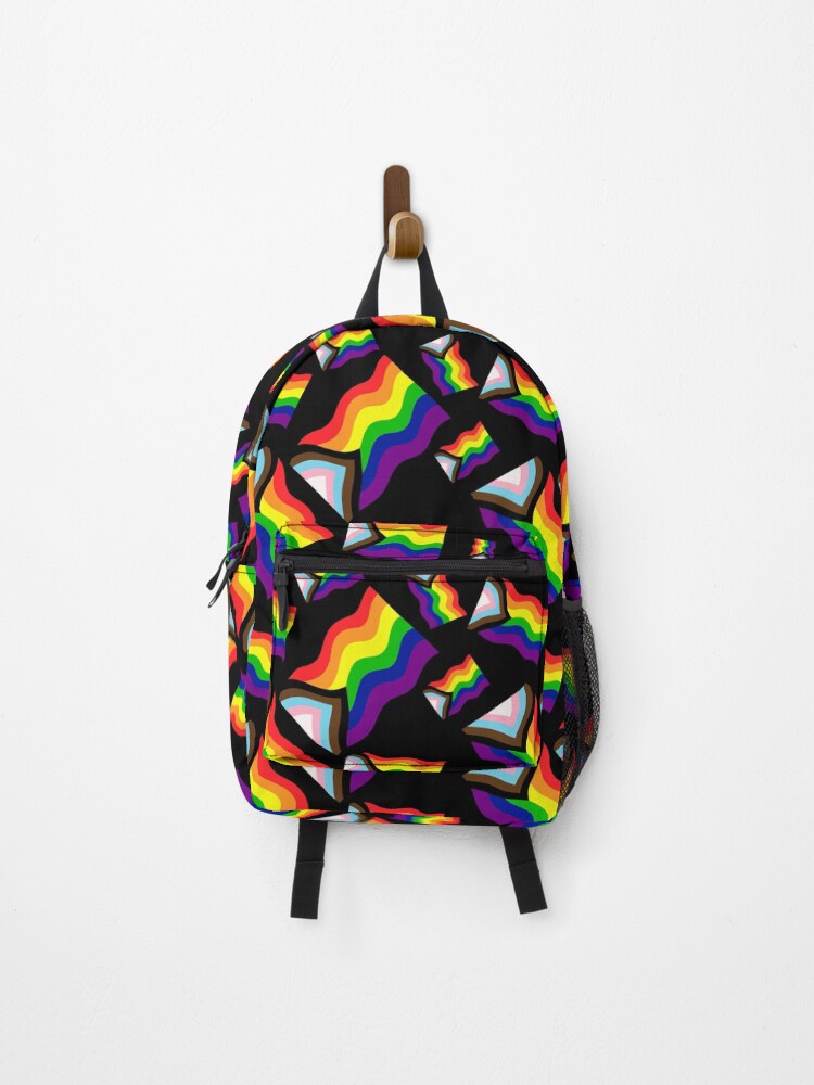 Thumbnail 1 of 3, Backpack, Pattern Progress Pride Flag designed and sold by NYXFN.