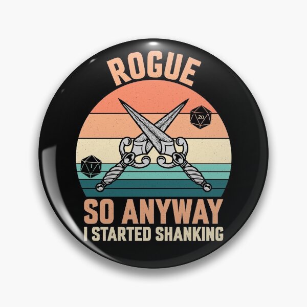 Item preview, DnD Rogue Shanking Retro designed and sold by Oof Designs.