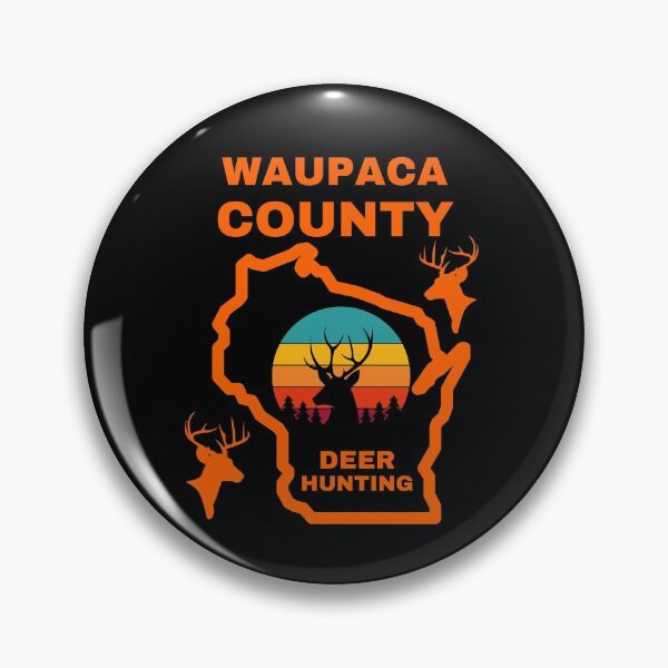 Item preview, Wisconsin Deer Hunter Waupaca County designed and sold by WoodburyLake.