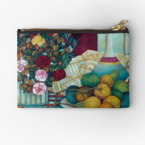 still life with pumpkins Zipper Pouch