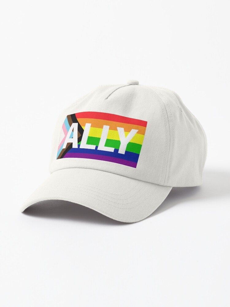 Thumbnail 1 of 7, Cap, Progress Pride Flag ALLY designed and sold by NYXFN.