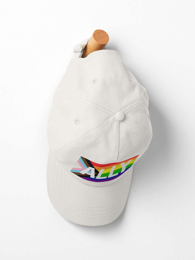 Thumbnail 2 of 7, Cap, Progress Pride Flag ALLY designed and sold by NYXFN.
