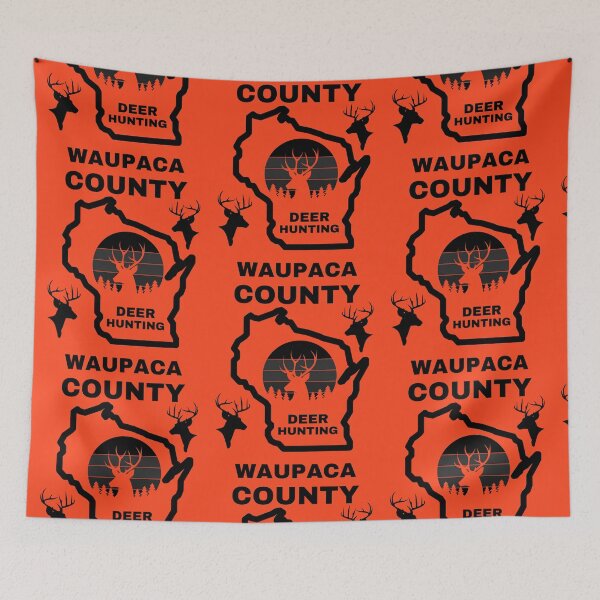 Item preview, Wisconsin Deer Hunter Waupaca County designed and sold by WoodburyLake.