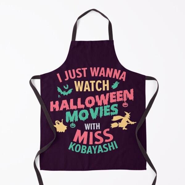 Item preview, I Just Wanna Watch Halloween Movies With Miss Kobayashi - MKDM, Watch Halloween Movies designed and sold by The Shonen Spot.
