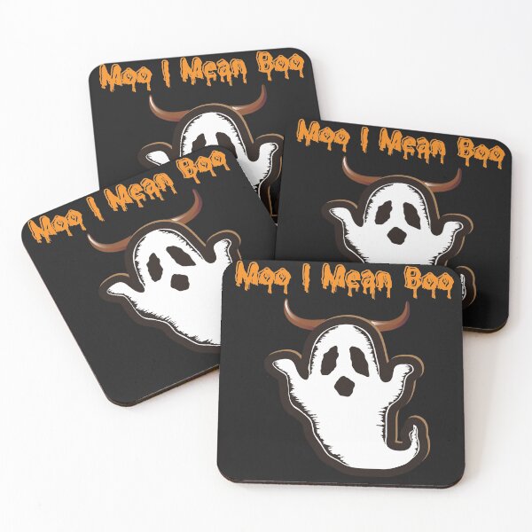 Item preview, Moo I Mean Boo Halloween Cow Ghost Costume designed and sold by Bwaichigo.