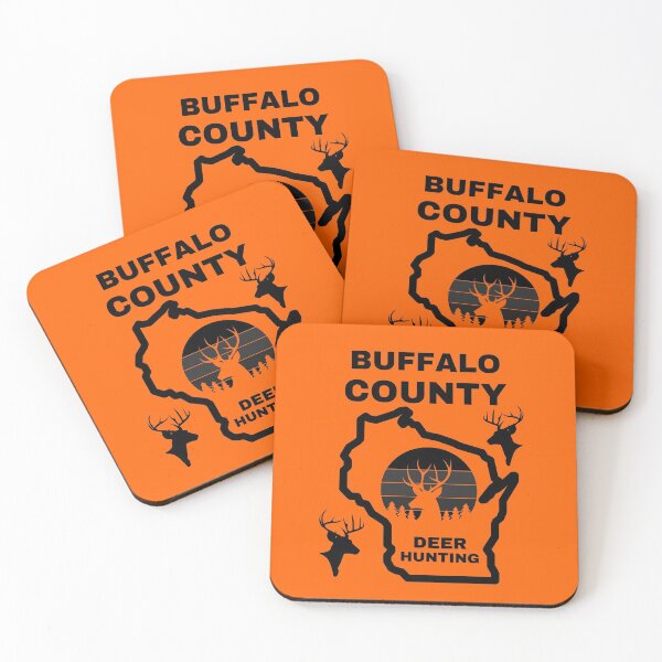 Item preview, Wisconsin Deer Hunter Buffalo County designed and sold by WoodburyLake.