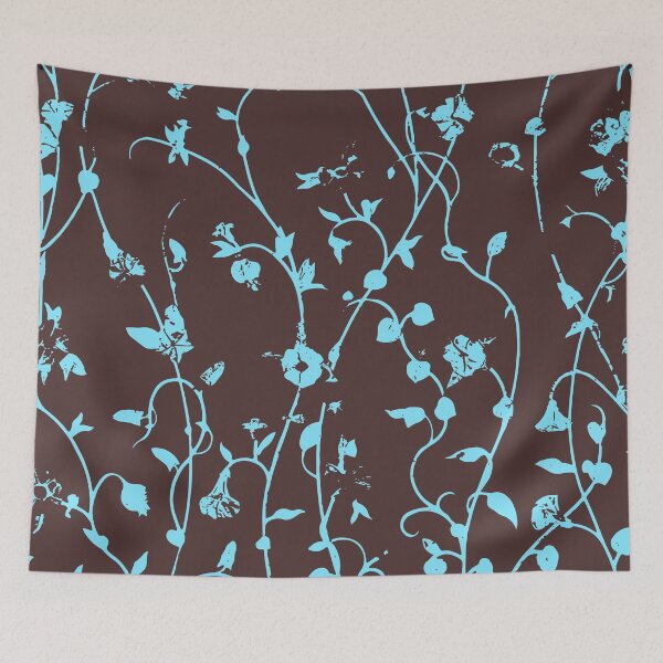 Item preview,  "Blue flowers" pattern designed and sold by MC Art Studio.
