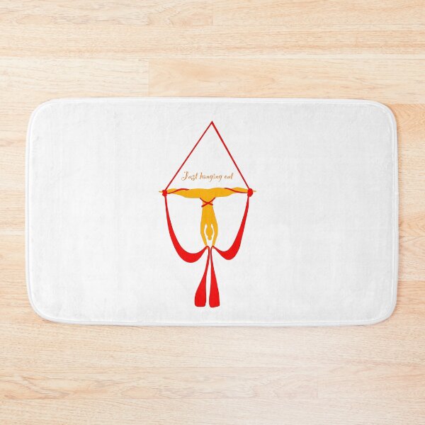 Item preview, Just hanging out funny aerial silk pun joke orange yellow and red designed and sold by -Lily-Anne-.
