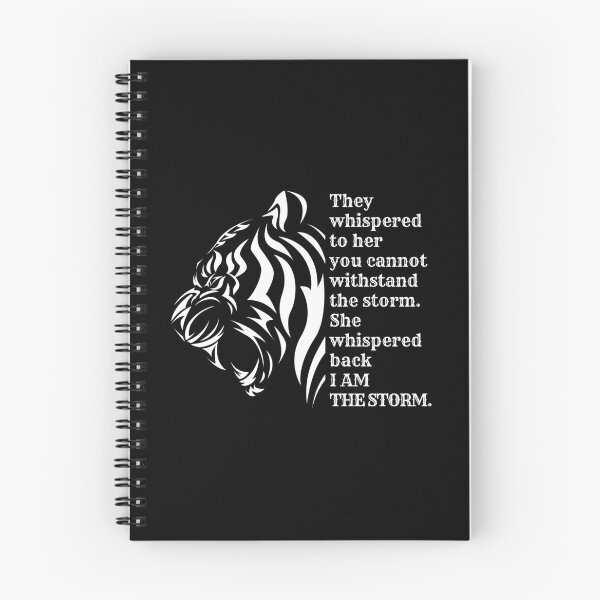 Item preview, She whispered back I am the storm tribal tiger print designed and sold by Auntieck.