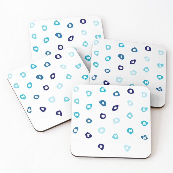 Item preview, Blue Blob Alphabet designed and sold by DonneeCreations.