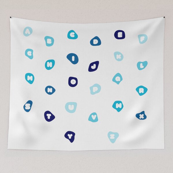 Item preview, Blue Blob Alphabet designed and sold by DonneeCreations.
