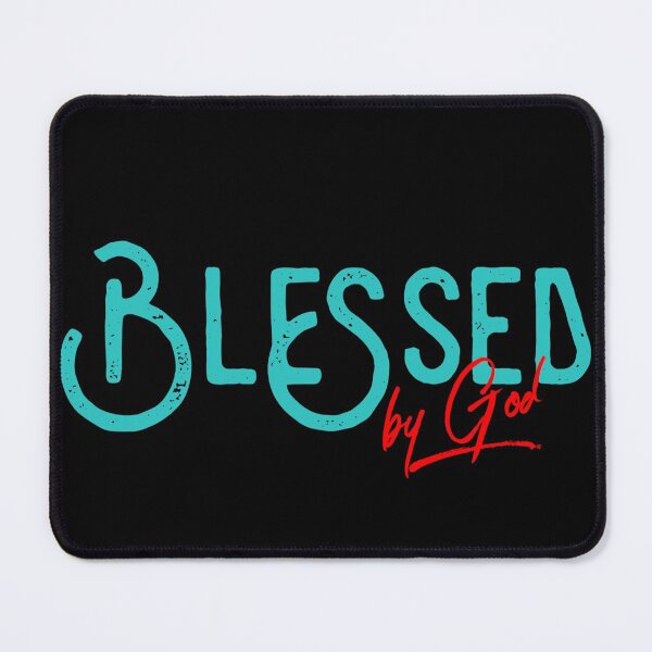 Item preview, Blessed by God, Christian Inspirational Design, Religious Sayings, By God in Red designed and sold by LifeCrush.