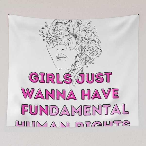 Item preview, Girls Just Wanna Have Fundamental Human ,Women's Rights, Rights ,for Women, Feminist, Fundamental Rights designed and sold by salmamzr.
