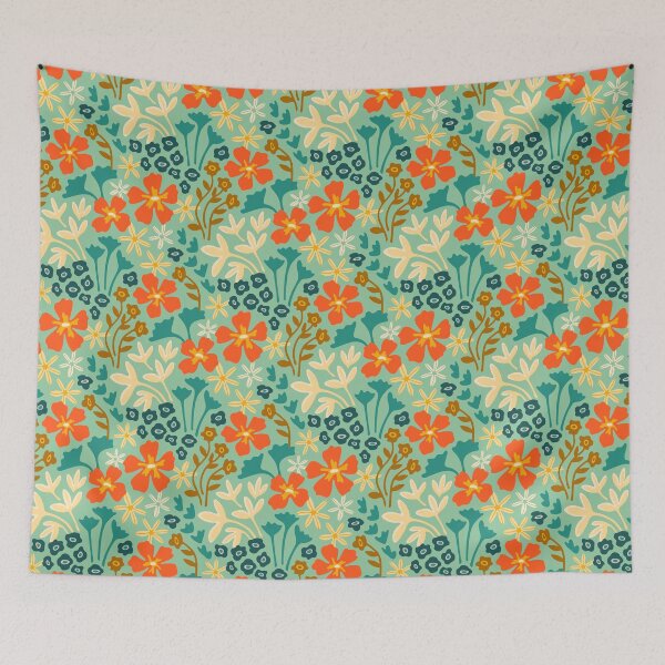 Item preview, PROFUSION BRIGHT TROPICAL FLORAL PATTERN - UnBlink Studio by Jackie Tahara designed and sold by Jackie Tahara of UnBlink Studio.