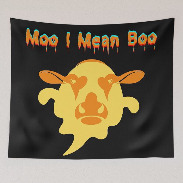 Item preview, Moo I Mean Boo Ghost Cow Disfraz de granjero de Halloween designed and sold by Bwaichigo.