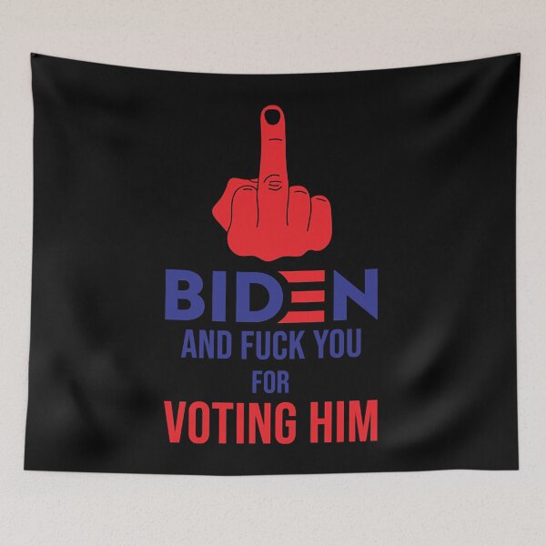 Item preview, Fuck Biden and fuck you for voting him Middle Finger designed and sold by zmallatpyp12.