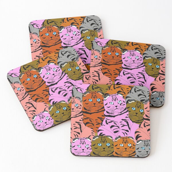 Item preview, Colorful Astonished Cats Pattern designed and sold by RafaelLima7.