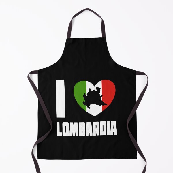 Artikelvorschau, Ich liebe Lombardia - italienisches Herz mit Lombardei-Silhouette entworfen und verkauft von molamode.