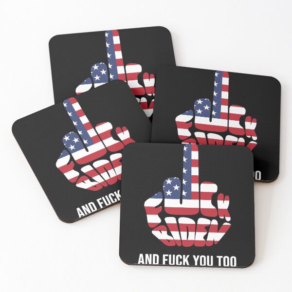 Item preview, Fuck Biden Middle Finger USA Flag  designed and sold by zmallatpyp12.