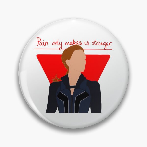 Item preview, Black widow ‘pain only makes us stronger' designed and sold by MHA-Designs.