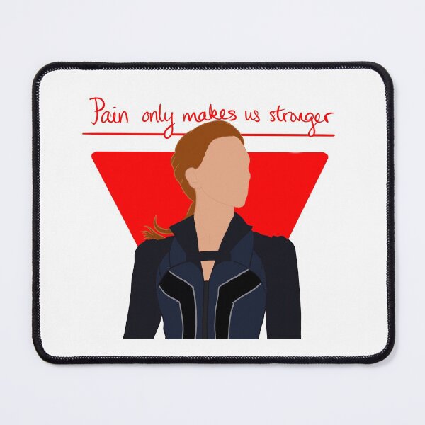 Item preview, Black widow ‘pain only makes us stronger' designed and sold by MHA-Designs.