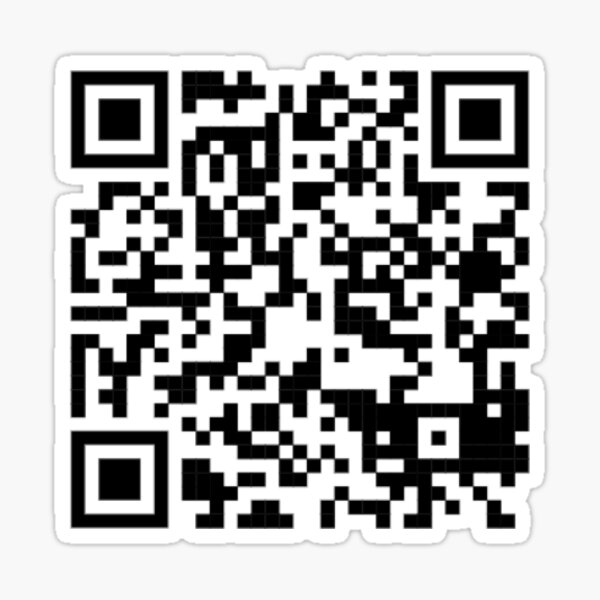 QR Code Jumpscare - Qr Code - Sticker