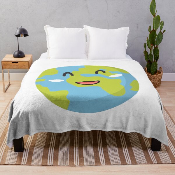 Item preview, smiley earth planet face designed and sold by OurCyberGalaxy.