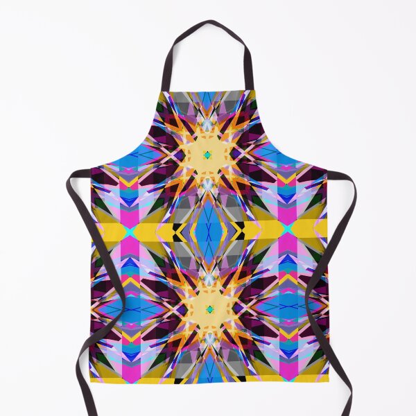 Item preview, Bright Bold Psychedelic Autumn Fall Yellow Blue Pink Geometric Pattern Mosaic designed and sold by PatternPerfect.