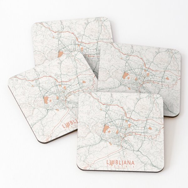 Item preview, Ljubljana City Map of Slovenia - Bohemian designed and sold by deMAP.