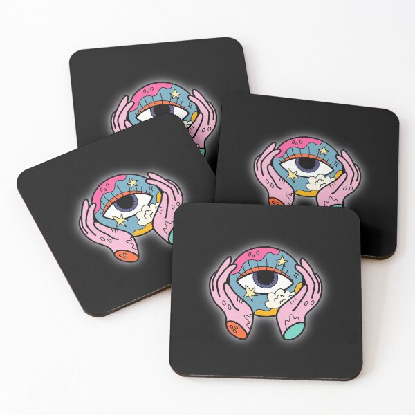 Item preview, Manifestation Third eye funky colorful art designed and sold by Duundeed.