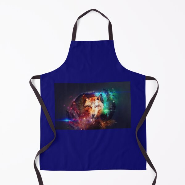 Item preview, Wolf Animal Face Dark Blue designed and sold by Rowena Jones.