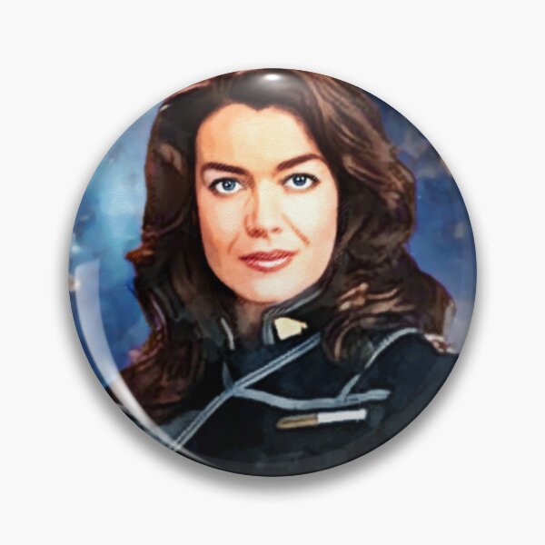 Item preview, Ivanova in Uniform Watercolor Pen Portrait designed and sold by orionlodubyal.