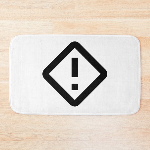 Item preview, MDI Alert-Rhombus-Outline designed and sold by GnarlyFurtardo.