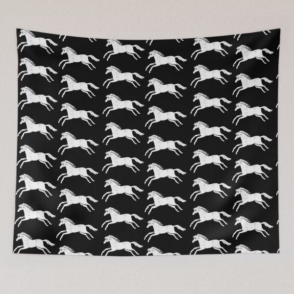 Item preview, White horses running designed and sold by marthaseahorse.