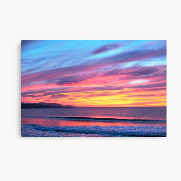 Gorgeous Cotton Candy Beach Sunset Canvas Print