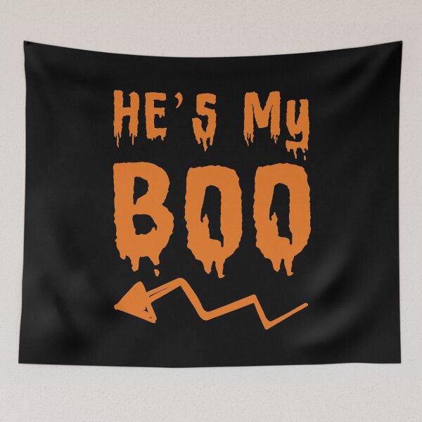 Item preview, he's my boo, couple halloween designed and sold by Mirnamar.
